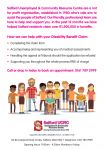 Salford UCRC new Disability Benefit Claim leaflet