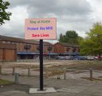 Lower Broughton Stay Home sign