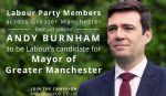 Andy Burnham Labour Party GM Mayor candidate