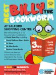 Billy The Bookworm visits Salford Shopping Centre