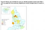Weekly coronavirus cases England 
