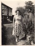 Kathleen Harris, on the path leading to the patients� waiting room at Rose Bank.