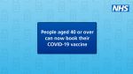 Over 40s vaccination