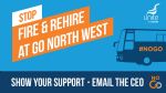 Go North West Bus Strike at Queen's Road depot
